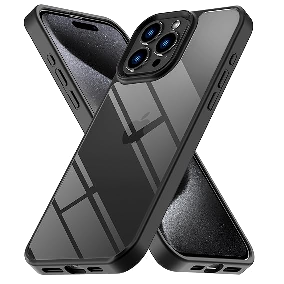 iPhone 15 Pro Max Back Cover (Clear Black) – CZARTECH